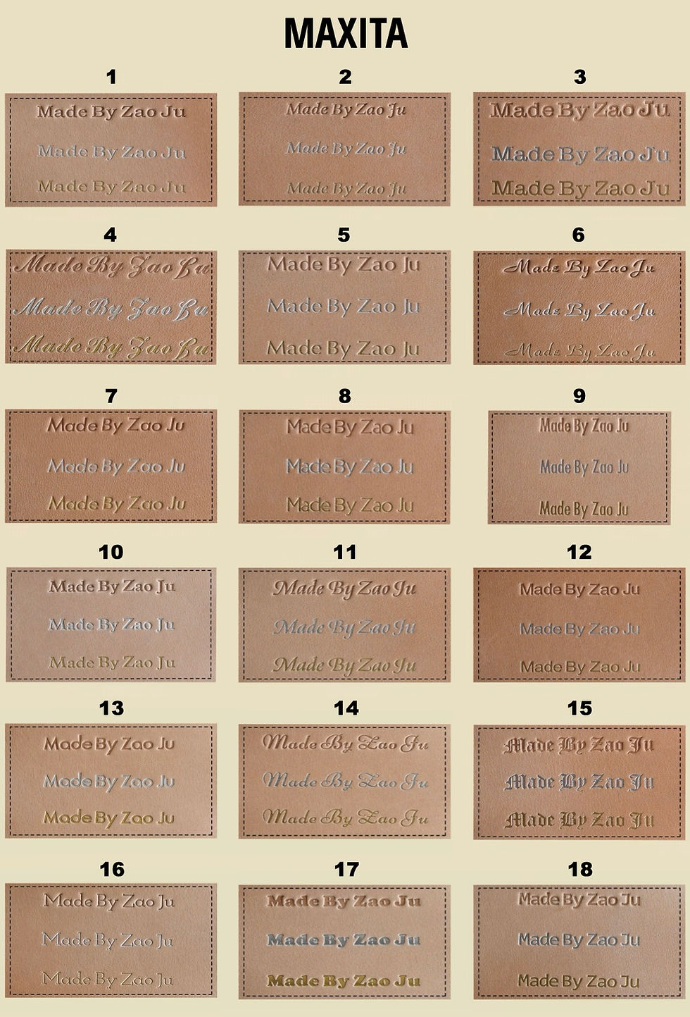 Thumbnail: Maxita Brass Alphabet & Number Stamp Type Set - Custom Size