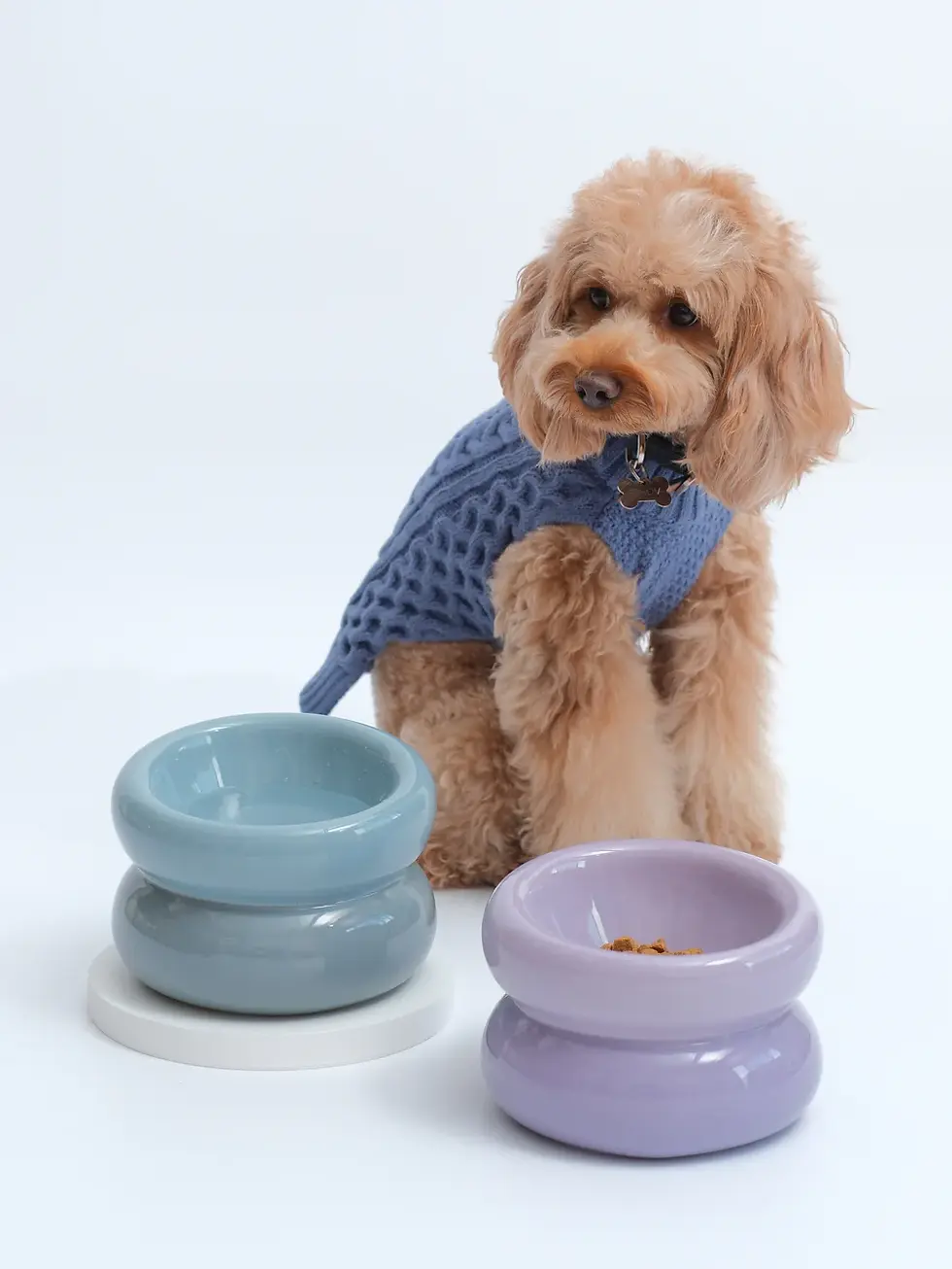 Thumbnail: Soufflé Pet Bowl - Frozen Blue