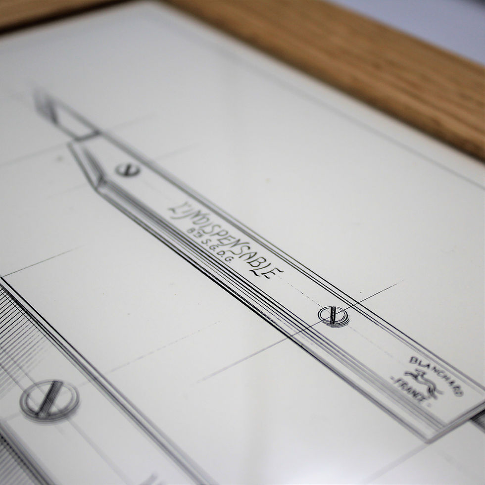 Blanchard L’Indispensable Knife A4 Poster