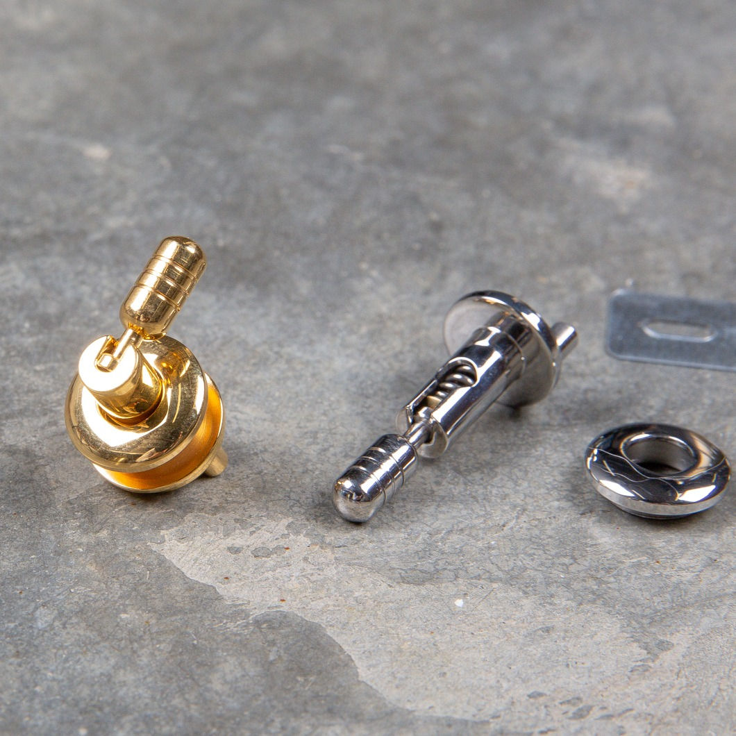 Retro Foldable Purse Closure - Stainless Steel