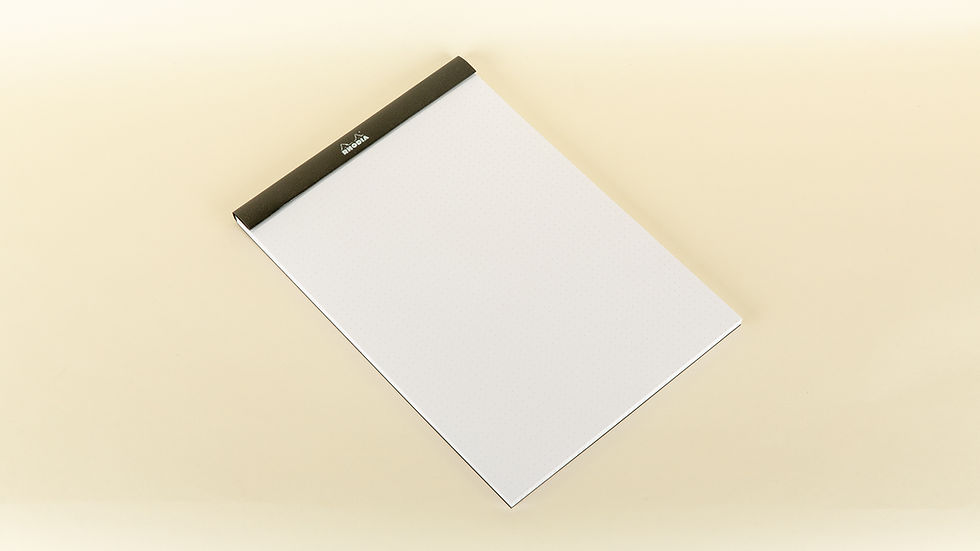 Thumbnail: Rhodia No.18 Black Head Stapled DotPad A4 Dot Grid