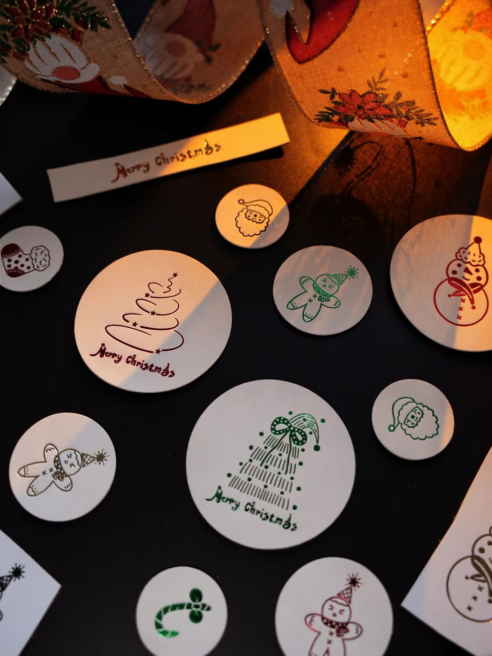 Thumbnail: Maxita Christmas Brass Stamp Set – 6 Original Festive Designs