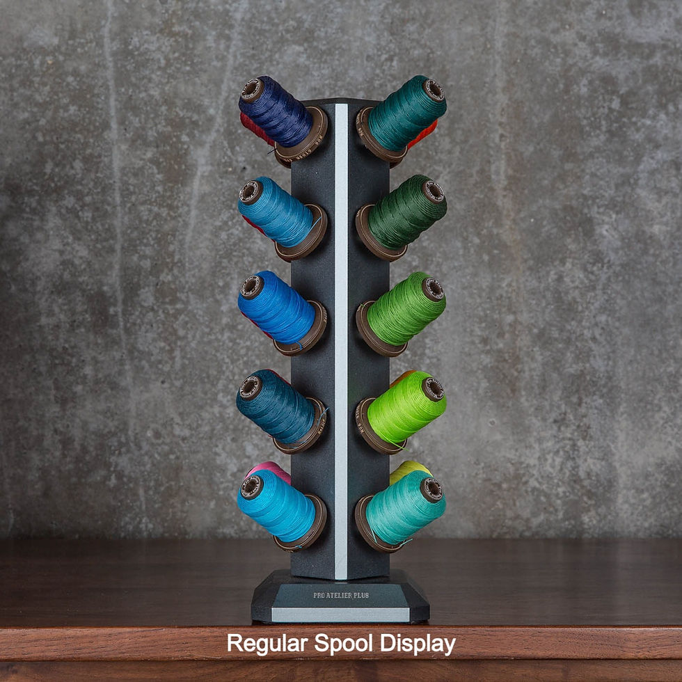 Thumbnail: 360° Fully Rotating Aluminium Free Stand Thread Organiser w/ Magnetic Cork