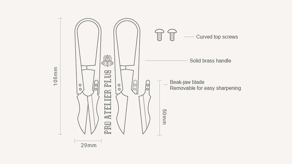 Thumbnail: Brass Thread Snips/Scissors/Clippers