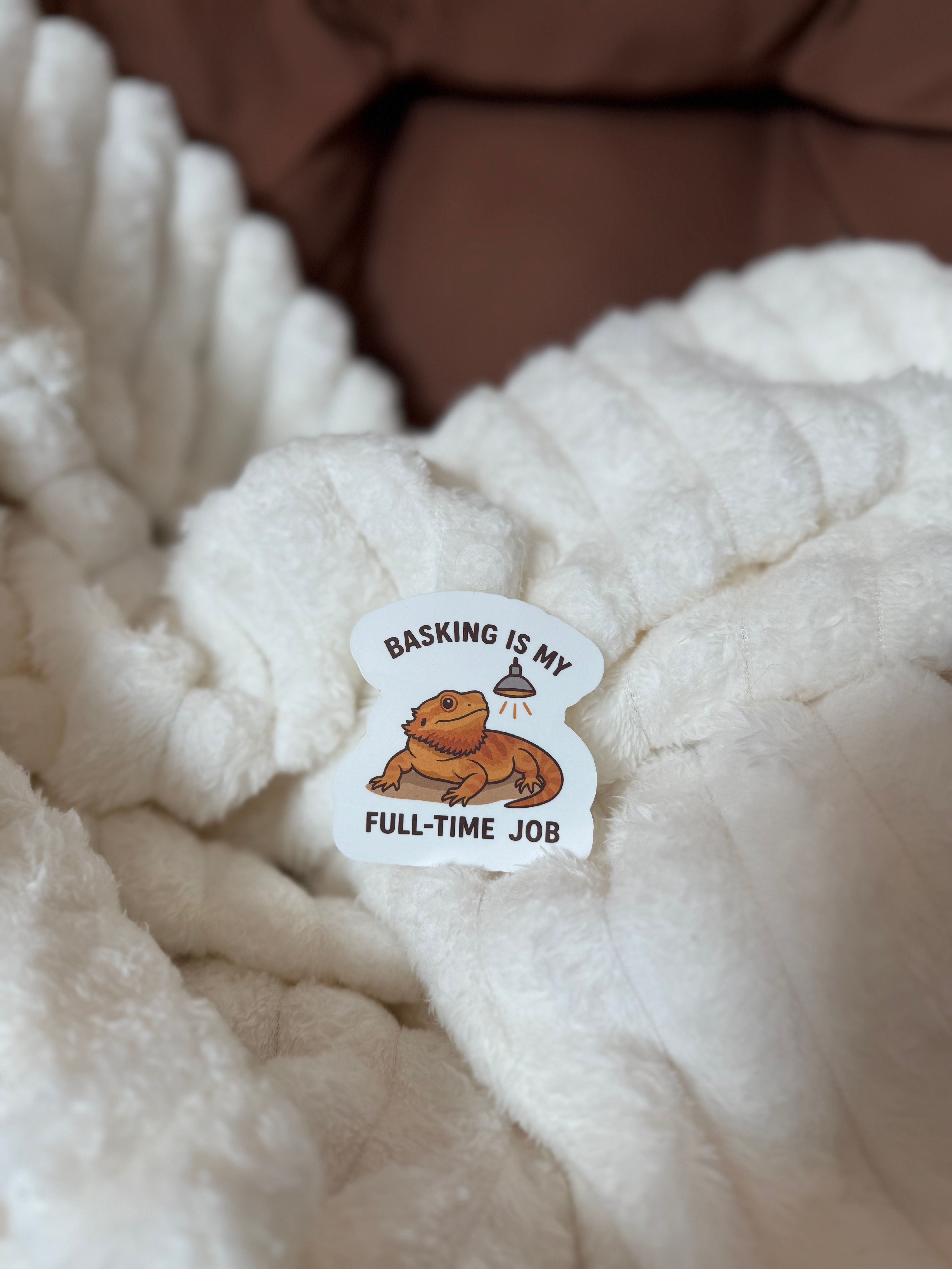 Basking Bearded Dragon Sticker