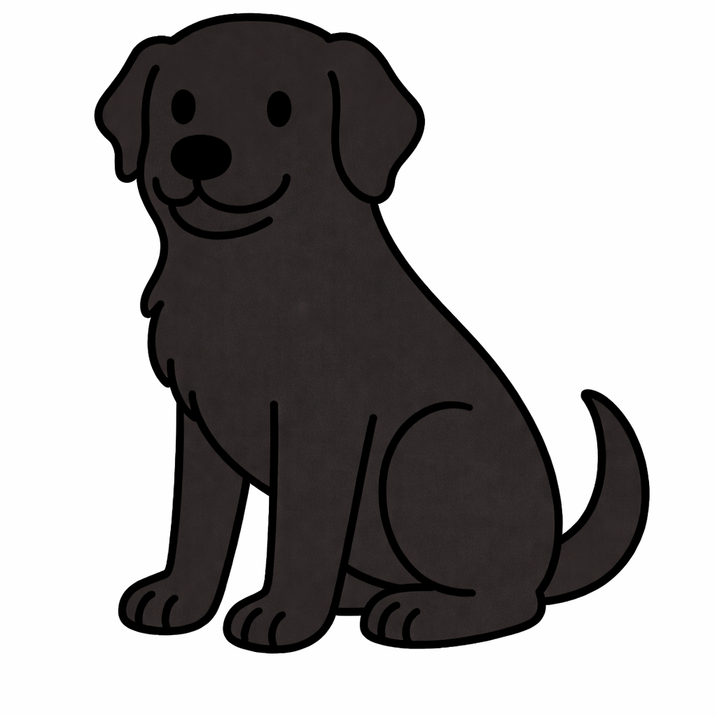 Labrador Black Sticker