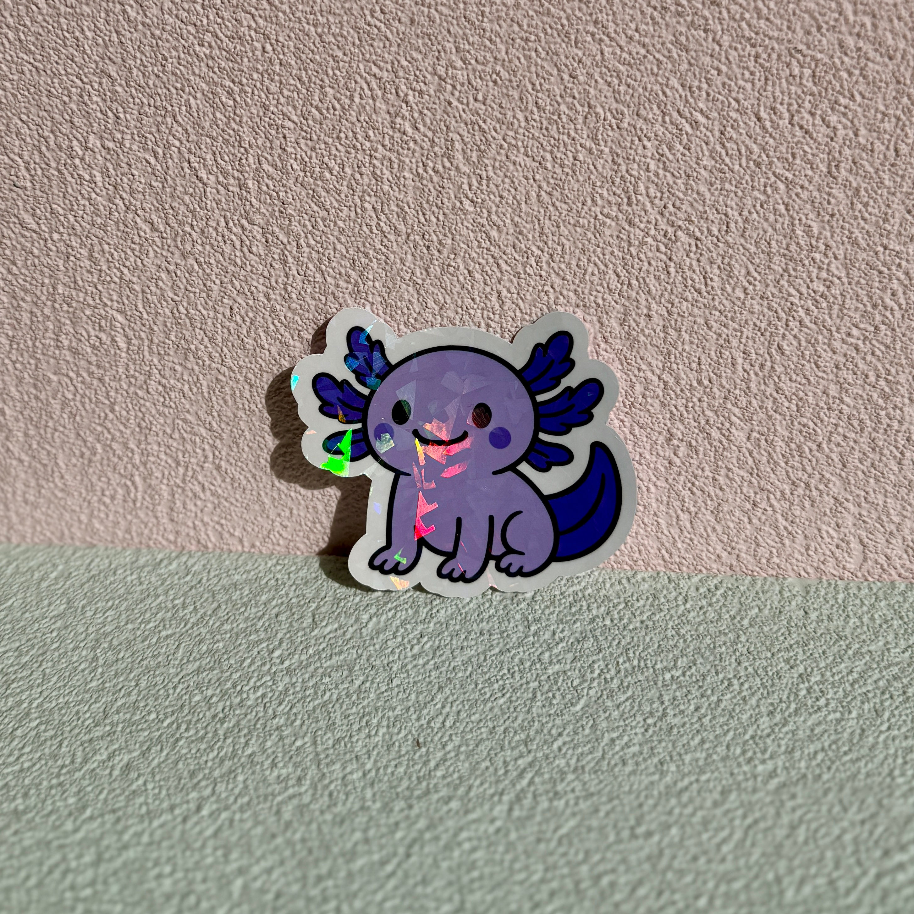 Axolotl Purple Sticker