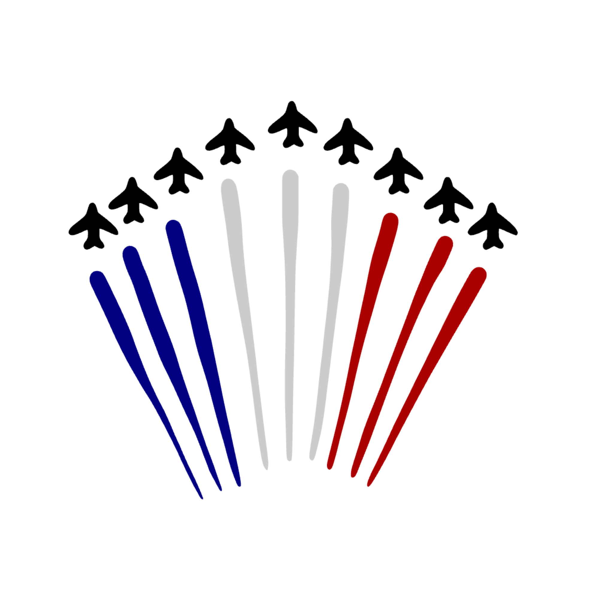Patriotic Jet Sticker