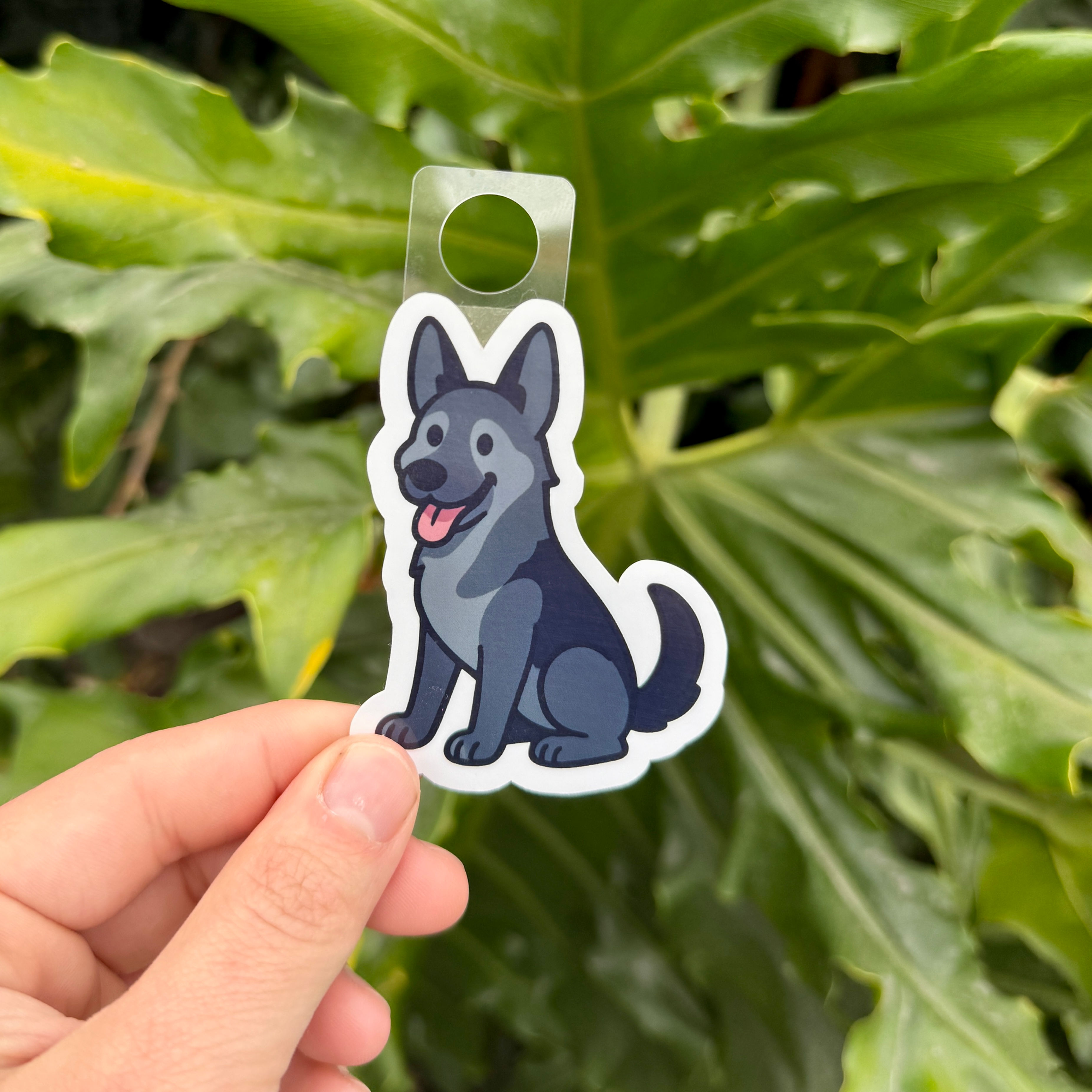 German Shepherd Black Sticker