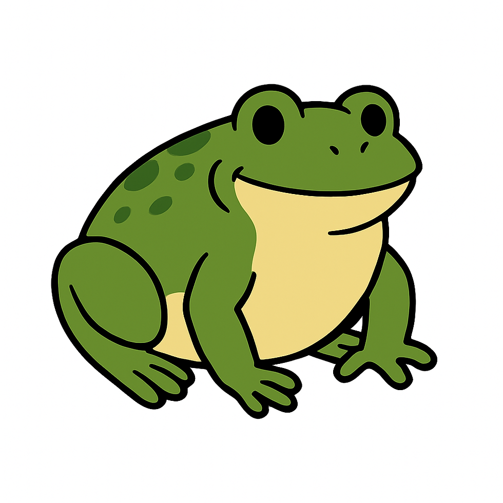 Bull Frog Sticker