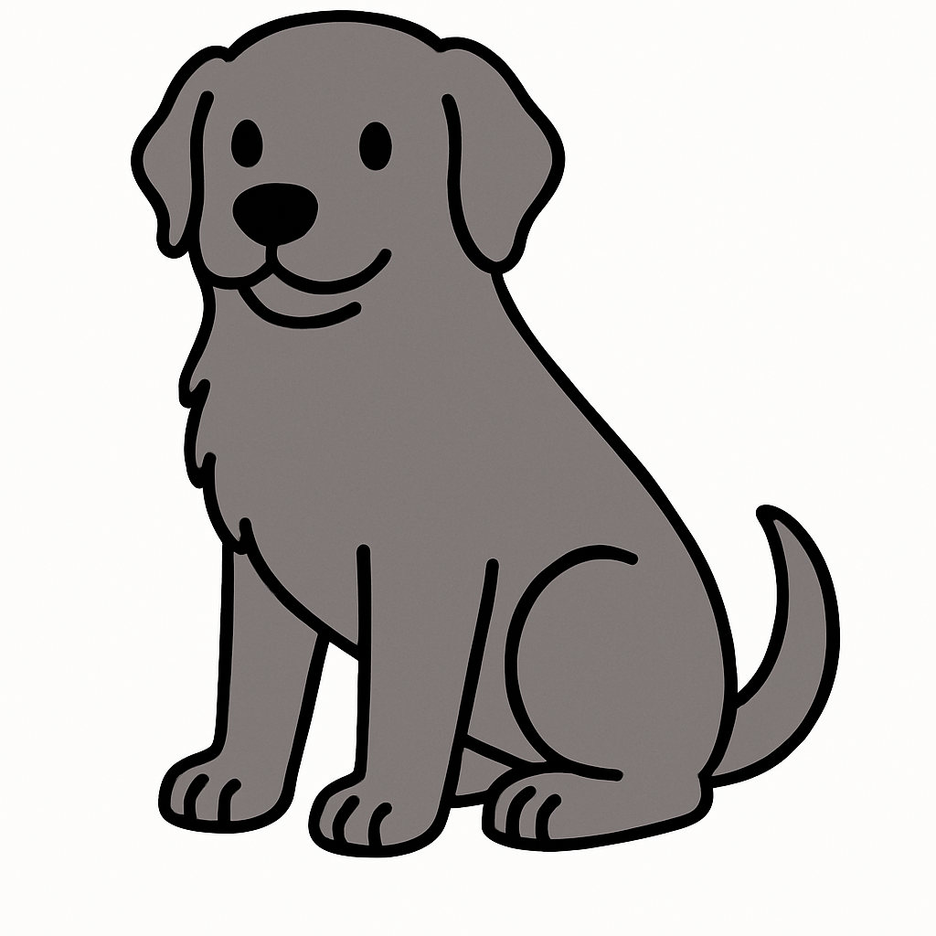 Labrador Silver Sticker