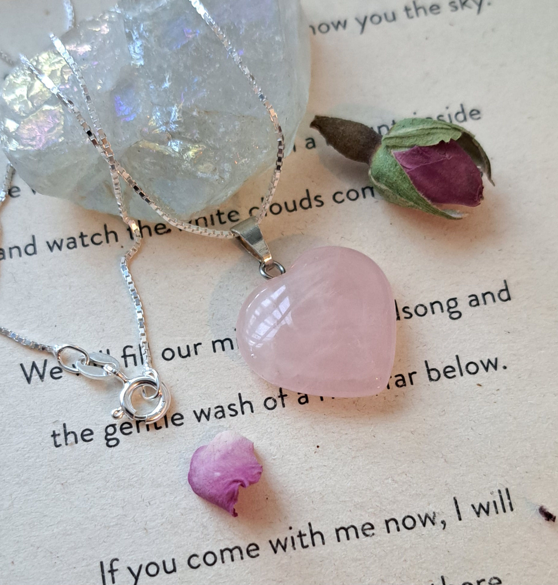 Rose Quartz 'Love' Pendant