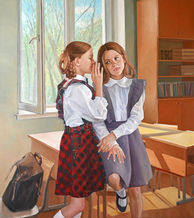 школа, подруги, школьный класс, весна