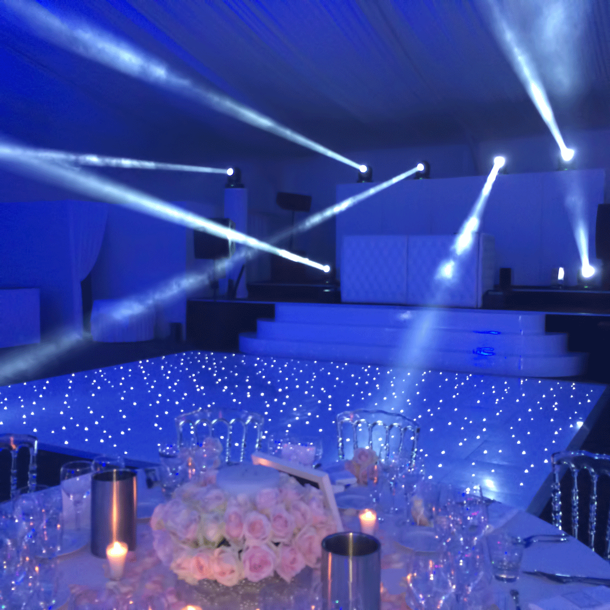 Piste de danse lumineuse mariage techniq