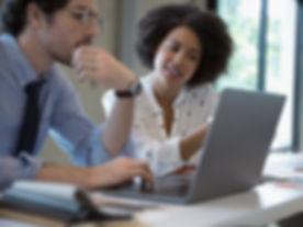 Colleagues Working in Office