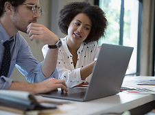 Colleagues Working in Office