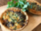 Caramelised Shallot and Goats Cheese Tartlets with Pecan Pastry
