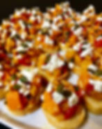 Honey Roasted Butternut and Pepper Crostinis with Crumbled Feta
