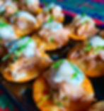 Asian Scented Salmon with a Lime and Coriander Dressing on a Spiced Cracker