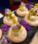 Mini Pavlova with Malibu Cream and Tropical Fruit