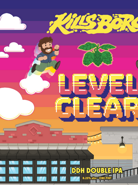 Kills Boro Level Clear Beer Label