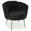 Miniature : Fauteuil - Velours -  "Dabren" - Noir