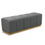 Miniature : Banquette - Garamond  -Velours Gris & Base Or