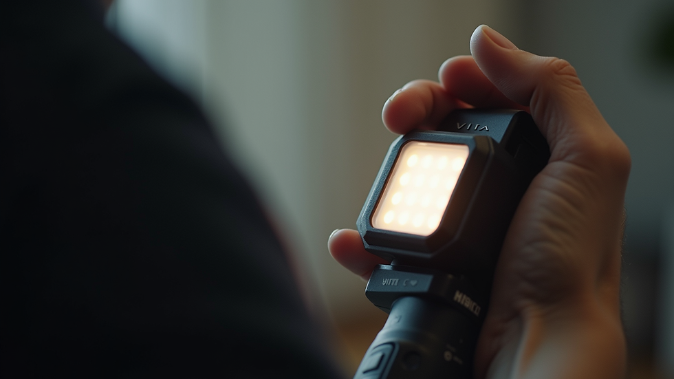 Close-up view of the Grip LED Vitta in use