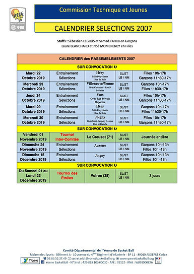 CALENDRIER_SELECTIONS_2007_Sept_2019_à_D