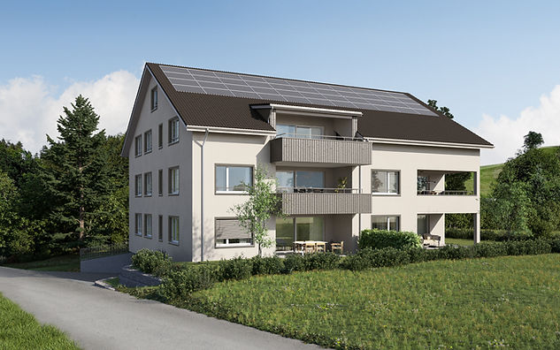 Wohnen am Martinsberg Aussenansicht West