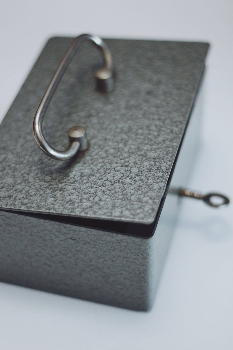 Thumbnail: VINTAGE METAL SAFE BOX