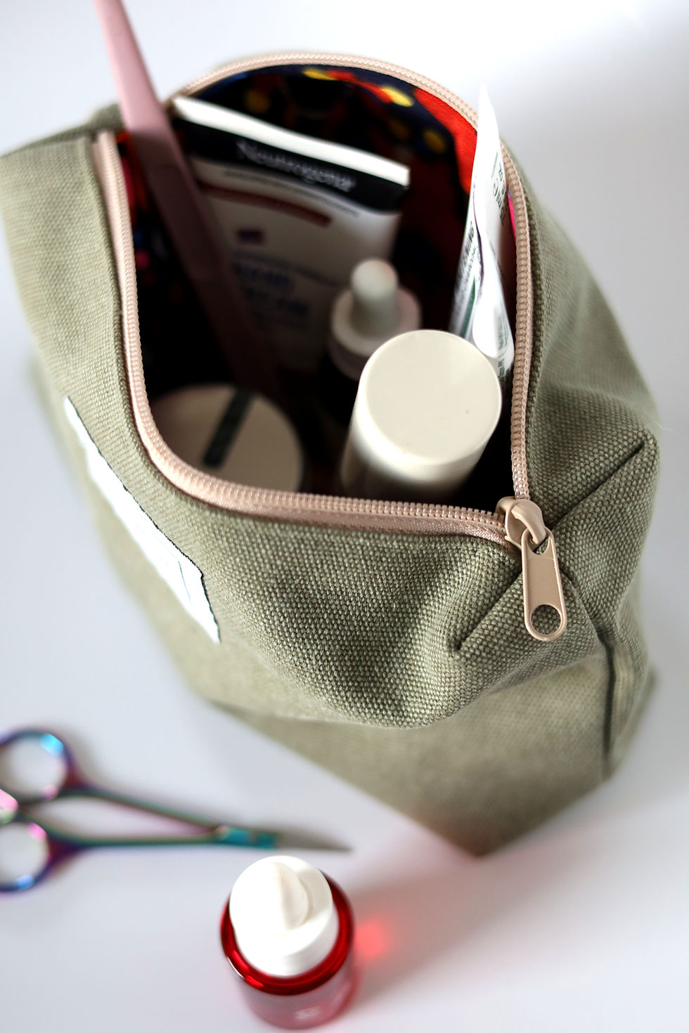 Thumbnail: LORNA MAKEUP BAG FROM IN GREEN CANVAS