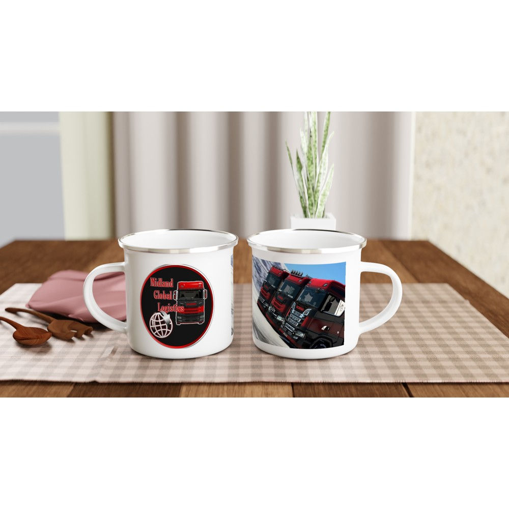 White 12oz Enamel Mug