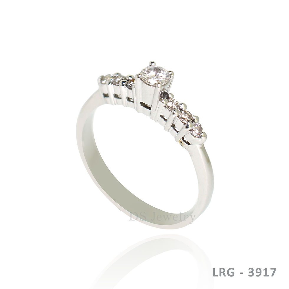 Thumbnail: 14K-WG  Diamond  Ring