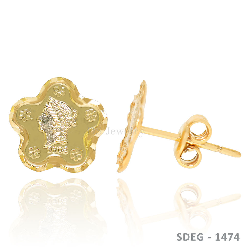 18K-YG Star Pushpull Earrings