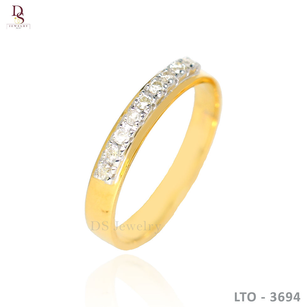 Thumbnail: 14K- YG  Creolla with Diamond Set of RIng and Earrings