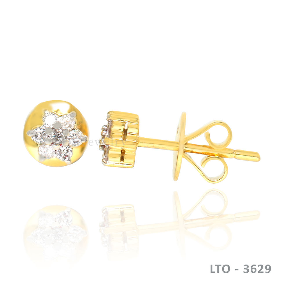 Thumbnail: 14K-YG  Diamond Rositas Set of Ring and  Earrings