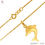 Thumbnail: 18K-YG Design Chain with Dolphin Pendant