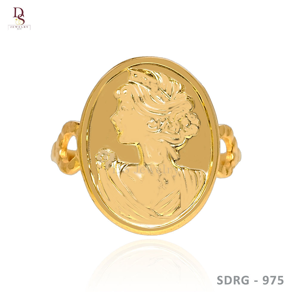 18K-YG Flat Design Ring