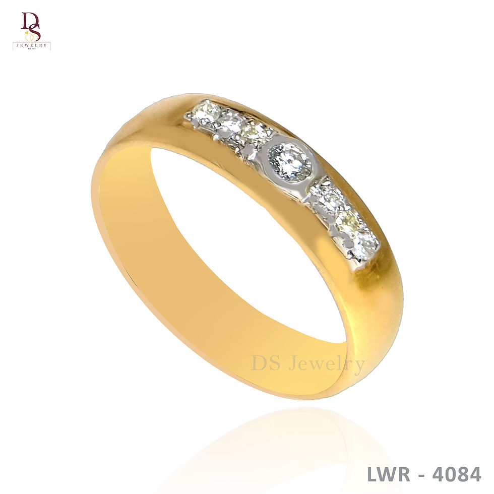 Thumbnail: 14K-YG Diamond Wedding Ring