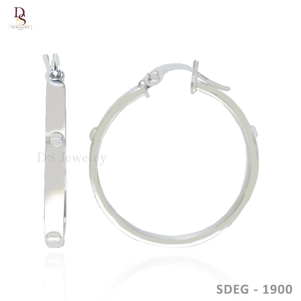 Thumbnail: 18K-WG Design Earrings