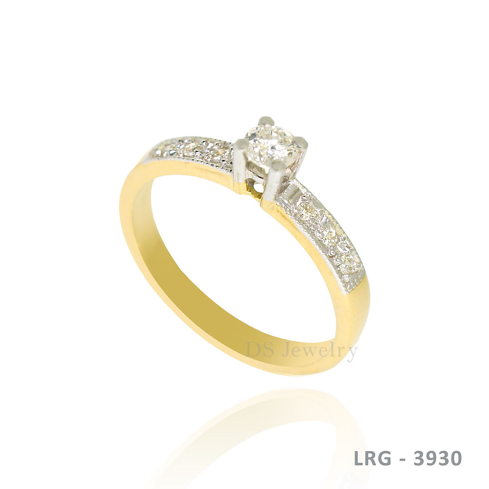 Thumbnail: 14K-YG   Diamond  Ring