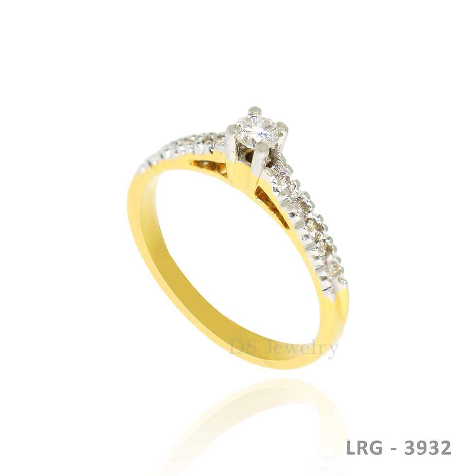 Thumbnail: 14K-YG   Diamond  Ring