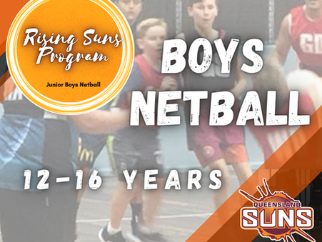 The Rising Suns Junior Boys Netball Program