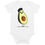 Thumbnail: Organic onesie - avocado faces (french) wee little one