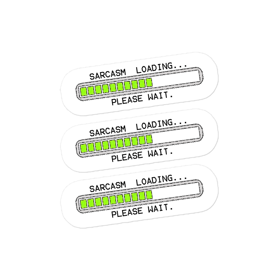 Thumbnail: Sticker - sarcasm loading