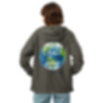 Thumbnail: Unisex lightweight zip up windbreaker - earth day 24x7x365