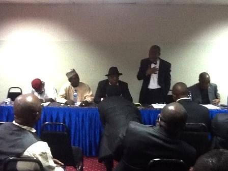 From right: Elder Oloyede (Oloki) late Elder Femi Martins (Baba Marto) EX- Global President  Bayo Alli, Elder Eng Segun Olusakin (ACN Elders chairman Baba Gestoo) and  Segun  Segun Saliu was  Mahogany (Pioneer President)
