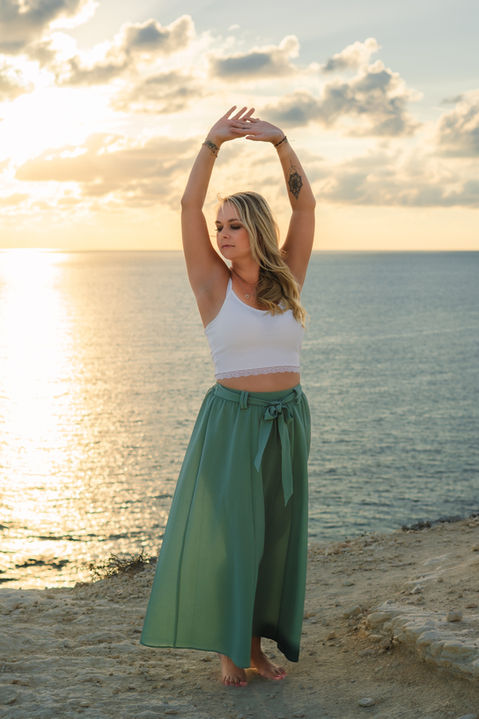 Porträtfotografie Paphos Frau am Meer