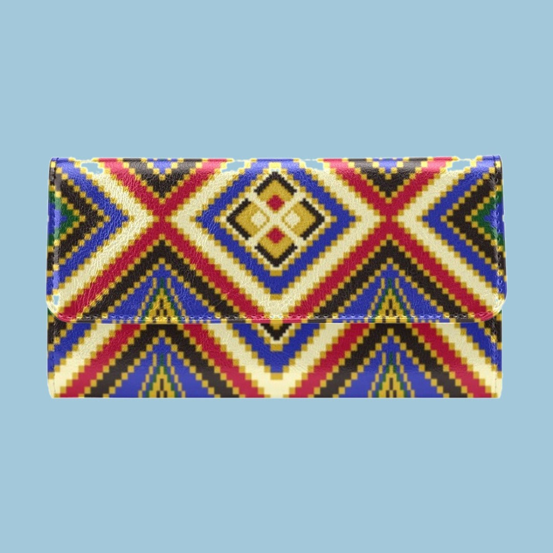 Women's Trifold Wallet Ankara Print Inspired